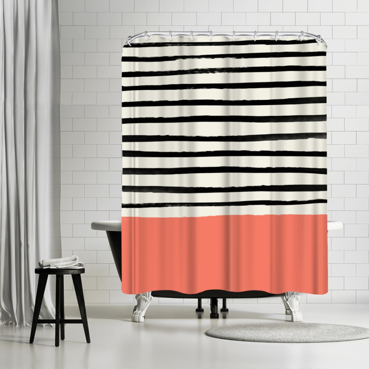 Coral by Leah Flores Shower Curtain 71&#x22; x 74&#x22;